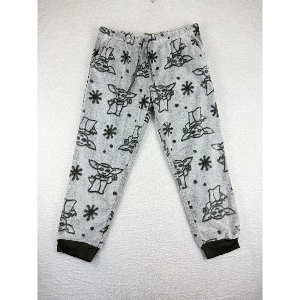 Star Wars The Mandalorian Grogu Baby Yoda Fleece Pajama Pants Womens XL